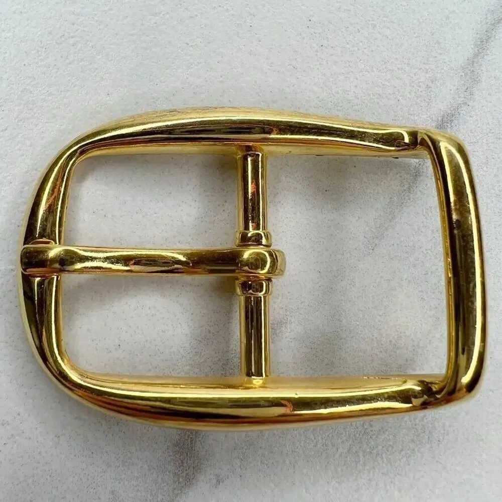 Vintage Gold Tone Simple Basic Belt Buckle for up to 1 Inch Belt